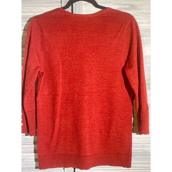 Carole Little Med Merino Wool Cardigan - Picture 12 of 16